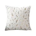thumbnail image 2 of Funda de cojín cuadrada de lino | Funda de cojín para sofá de 45 x 45 cm | Funda de cojín decorativa para salón | Cremallera invisible y lavable | Negro o blanco, 2 of 6