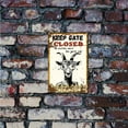 thumbnail image 5 of Funny Metal Tin Sign Keep The Gate Closed No Matter What The Goats Say Vintage Wall Art Decor Rustic Farmhouse Home Bar Coffe Garden Porch Market Decorations 8 x 12 Inch, 5 of 7