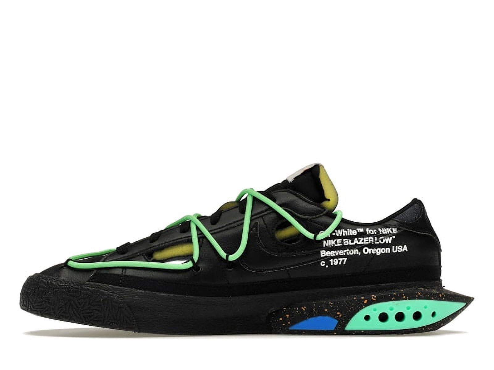 Nike Men's Blazer Low Off-White Black Electro Green Shoes, from StockX