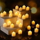 thumbnail image 2 of Vela LED sin llama para decoración de bodas, fiestas de Navidad en casa, velas de té electrónicas con forma de corazón que funcionan con pilas, 2 of 5