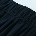 thumbnail image 6 of Outfmvch Gauze Pants Long Lounge Pant Culottes for Women's Culottes Wide Leg Linen Pants Casual Drawstring Flowy Pants Drawstring Pants Women Linen Palazzo Pants for Women Navy S-2XL, 6 of 8