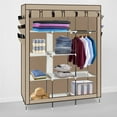 thumbnail image 2 of UWR-Nite Portable Wardrobe Closet Clothes Organizer No-Woven Fabric Cover with 10 Storage Shelves, 1 Hanging Sections and 6 Side Pockets, 2 of 7