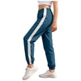 thumbnail image 3 of Girls' Sweatpants Straight Leg Casual Baggy Joggers Loose Athletic Lightweight Pants with Pocket 6-12 Months 12-24 Months 2t 3t 4t 5t 6t 7t 8t 9t Children(Navy,1-2 Years), 3 of 8