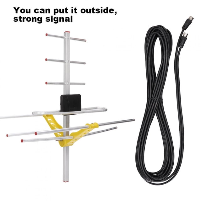 Antenne, Antenne HDTV Extérieure Multidirectionnelle pour Réception de Signal TV de 80 Miles, Puissante pour TV