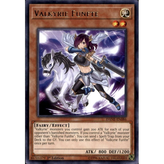 YuGiOh Dark Neostorm Rare Valkyrie Funfte DANE-EN086