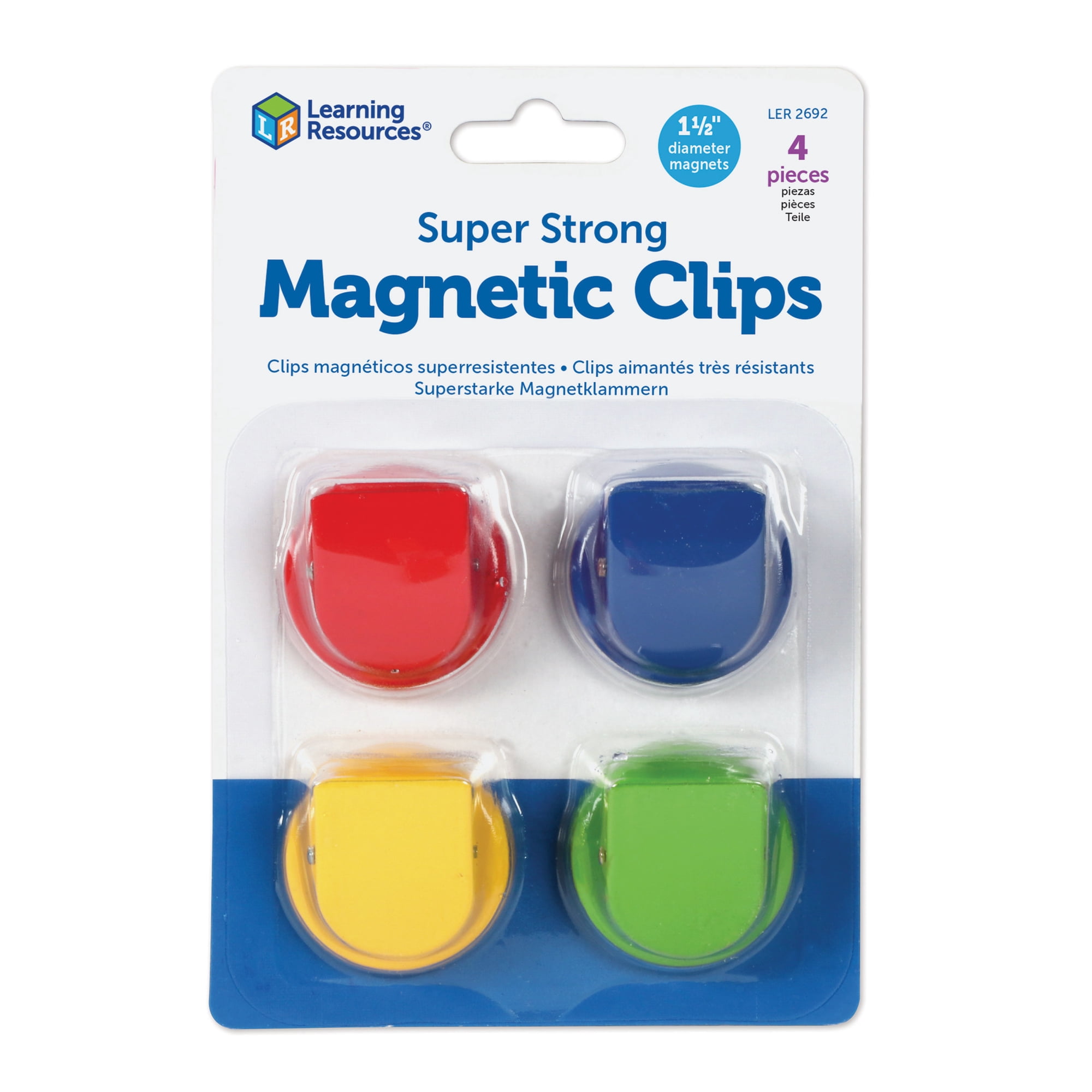 Learning Resources Super Strong Magnetic Clips Set Classroom Supplies