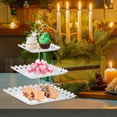 thumbnail image 5 of Stylish 3-Tier Dessert Tray Holder Snack Stand Dried Fruit Tray CupCake Display Rack with Handle Type 6, 5 of 9