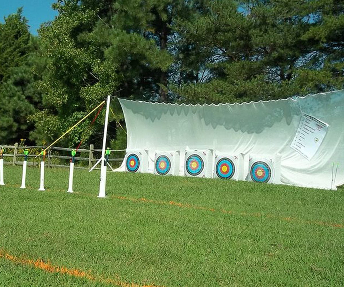Heavy Duty Nylon Archery Backstop Netting 10'x10' white 