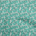 thumbnail image 1 of oneOone Polyester Spandex Turquoise Green Fabric Florals Fabric For Sewing Printed Craft Fabric By The Yard 56 Inch Wide, 1 of 4