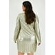 thumbnail image 3 of Vestido plisado de fiesta Roman Fashion /Tallas Extras, 1200 (Plateado) plateado 36 Roman Fashion V-ST-1200-PLATA, 3 of 7