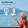 thumbnail image 2 of IRIS USA WOOZOO 3.5" Cordless Portable Clip On Fan, USB-C Rechargeable, Black, 2 of 7