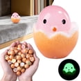 thumbnail image 2 of Luminous Mini Chicken Figurines Glow in The Dark Tiny Resin Cute Chicken Miniature Ornament Charms for Dollhouse Fairy Garden Potted Room Home Decor Pink, 2 of 9