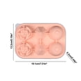thumbnail image 2 of YLOMAY ofrece bandejas grandes para cubitos de hielo, moldes de silicona para cubitos de hielo, para varios tipos de vino y bebidas, para realzar el sabor, para whisky y cócteles, 6 bolas de hielo., 2 of 6