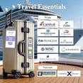 thumbnail image 4 of 16 Pack Clear Cruise Luggage Tags for Celebrity Ships, 7.48" x 2.75" Waterproof Suitcase Tag Holders with Stainless Steel Rings, 2026 Cruise Essentials for Celebrity Travel & Vacation, 4 of 7
