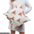 thumbnail image 4 of Ambesonne Animal Fabric by the Yard Upholstery, Polygonal Fox Head Pattern, 2 Yards, Burnt Sienna White, 4 of 4