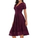 thumbnail image 5 of Vestido de fiesta de manga corta de encaje para mujer Vestido de fiesta de cóctel Vestido vintage Fridja  qw4970, 5 of 9