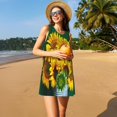 thumbnail image 3 of Disketp Sunflowers in Bucket para Vestido sin Mangas para Mujeres, Vestidos de Verano para Mujeres, Casual y Holgado para la Playa, 3 of 7