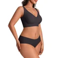 thumbnail image 4 of Cueply Women’s Plus Size Wireless Bra Seamless V-Neck Soft Support Everyday Comfort Bra, 4 of 8