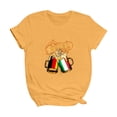 thumbnail image 4 of Pompotops Prost T-Shirts d'Été pour Femmes à Imprimé, Col Rond, Manches Courtes, Hauts Blouse, 4 of 7