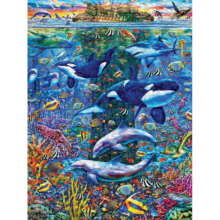 Ceaco The Living Seas Glow (Michael Fishel) 750 Piece Interlocking