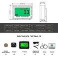 thumbnail image 5 of Engine Tachometer Digital Moto Inductive Tachometer with Alligator Clip Hour Meter Engine RPM LCD Display Gauge Backlight Waterproof, 5 of 5
