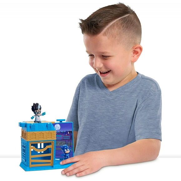 PJ Masks Nighttime Micros Trap & amp; Escape Playset, Catboy vs. Romeo PJ Masks PJ Masks