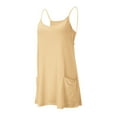 thumbnail image 5 of Yubnlvae Athletic Romper Dress for Women - Sleeveless Workout Outfits (Built-In Shorts, Vacation & Gym Wear) Yellow M, 5 of 8