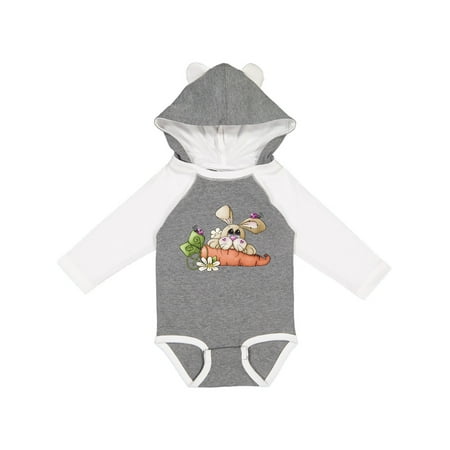 

Inktastic Ladybugs and Bunny Rabbit with Carrot Gift Baby Boy Long Sleeve Bodysuit