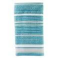 thumbnail image 4 of SKL Home Seabrook Stripe Hand Towel (2-Pack), Teal, 16" x 26", 4 of 8
