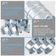 thumbnail image 4 of Eigraketly Abrazadera de manguera de Zinc de 10 piezas, accesorios de Clip de tubería de agua de aire de plomería electrónica electrochapada en Herramientas manuales y eléctricas 12-14MM, 4 of 6