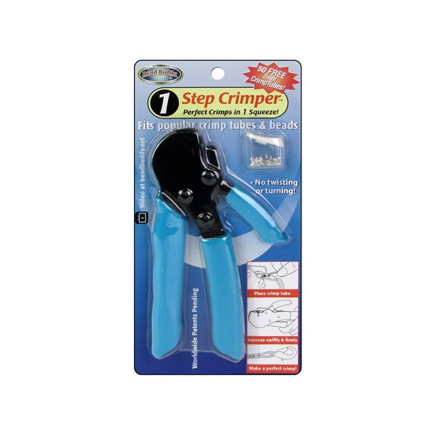 Bead Buddy Tool 1 Step Crimper Blue Handle