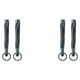 thumbnail image 4 of Cartera japonesa en forma de U Wosthever 2 piezas gancho llaveros soporte cinturón Clip Kit DIY Plata, 4 of 6