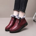 thumbnail image 4 of Fesfesfes Womens Boot Imitation Synthetic Thickened Plush Elderly Shoes Women's Boots Winter Anti-skid Women's Shoes 36(US:5.5), 4 of 9