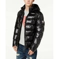 thumbnail image 3 of GUESS Mens Hooded Quilted Puffer Jacket, Black, XX-Large, 3 of 4