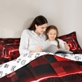thumbnail image 5 of Castle Fairy Teens Red Honeycomb Gamepads Twin Comforter Sets,Video Game Bedding Set, 5 of 8