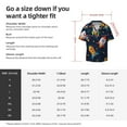 thumbnail image 7 of Daiia Spaceships and Stars Men's Linen Shirts Short Sleeve Casual Shirts Button Down Shirt for Men Beach Summer Wedding Shirt-Medium, 7 of 7