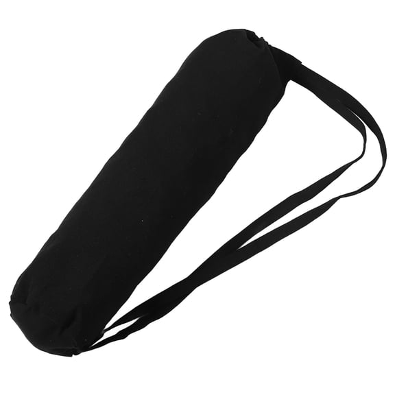 OUNONA Yoga Bag for Mat Elegant Simple Black Cloth with Ample Space