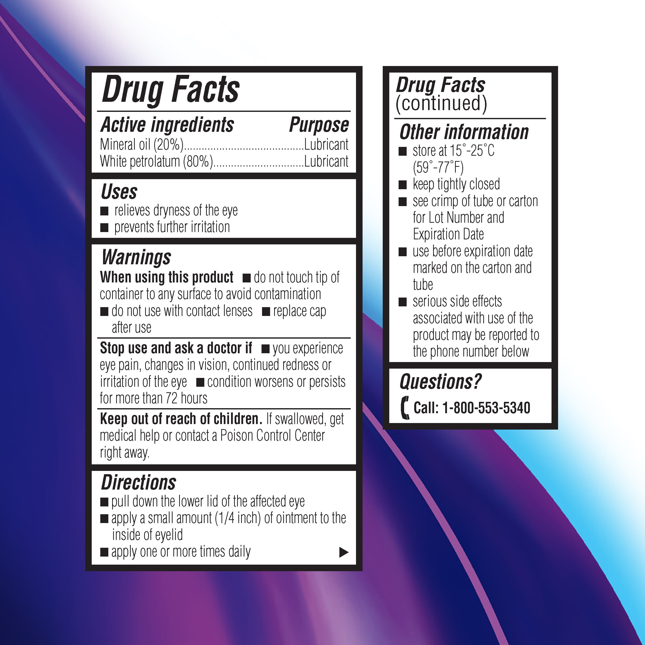 Bausch + Lomb Soothe Lubricant Eye Ointment Night Time, 0.13oz, 4-Pack