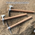 thumbnail image 4 of Limei Stainless Steel Double Headed Pickaxe with Wooden Handle Loosening Soil Digging Multifunctional Mattock Pickaxe Gardening Tools, 4 of 8