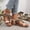 Beige, variant on Women's Plus Size Ethnic Beaded Platform Sandals, Thick Sole Beach Style, Trendy Comfortable Outdoor Vacation Summer Footwear Beige 36