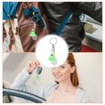 thumbnail image 2 of OULII 2pcs Key Rings Badminton Racket Shape Green Plastic for Sports Lovers, 2 of 8