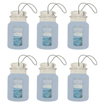 Yankee Candle Paper Car Jar, Ocean Air (Pack of 6)