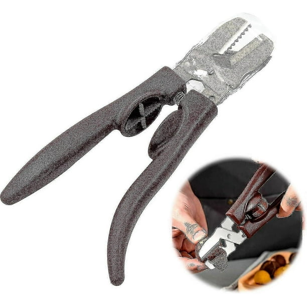 Chestnut Tongs Nutcracker - 1 Piece Effortless Chestnut Scissors Stainless Steel Cross Opening, Multifunctional Hazelnut-Pecan-Almond Kitchen Utensil