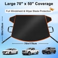 thumbnail image 4 of Car Cover Waterproof,600D Heavy Duty Car Window Shade for UV Protection, Sun Blocker for Windshield, Ideal for Cars, SUVs, Trucks & Vans, 4 of 7