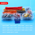thumbnail image 4 of Premium 1680-Piece Breadboard Jumper Wire Kit - 14 Sizes (2mm to 125mm) with Color Coding - 2 Boxes of 840pcs Each - High Conductivity for Electronics Projects & STEM Education, 4 of 6
