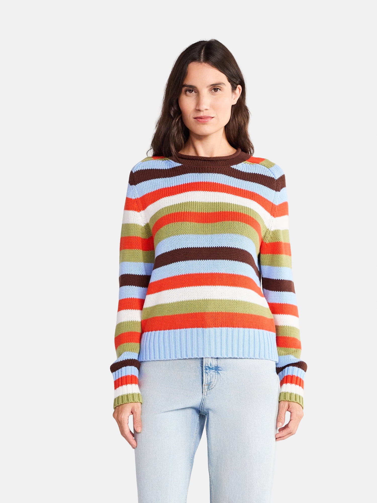 Free Assembly Women's and Women's Plus Textured Cardigan Sweater