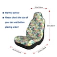 thumbnail image 5 of Yiaed Tropical Flowers Print Car Seat Covers,Universal Auto Seats Protector Fits for Car,SUV Sedan,Truck,Automotive Seat Covers & Accessories-1, 5 of 9