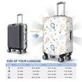 thumbnail image 6 of Balery Luggage Cover Cute Tennis Rackets Print Suitcase Covers for Luggage Elastic Washable Suitcase Protector Fits 18-32 Inch Luggage-X-Large, 6 of 9