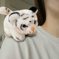 thumbnail image 7 of Magnetic Shoulder Plush Toy White Tiger Cute Stuffed Animal Doll with Hidden Magnet for Kids Adults Hands Free Hugs Travel Companion Gift, 7 of 7