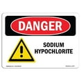 thumbnail image 1 of SignMission OS-DS-A-1824-L-1577 18 x 24 Po Signe de Danger OSHA - Hypochlorite de Sodium, 1 of 1
